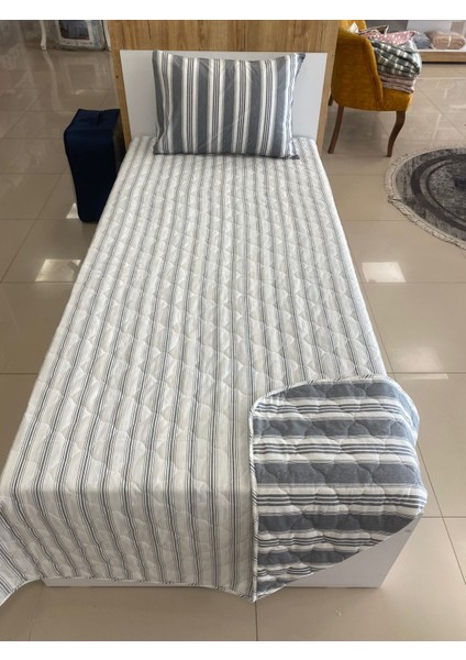 Fulya Çift Taraflı Kapitone Tek Kiş. Yatak Örtüsü Seti