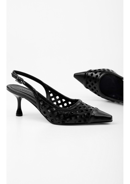 Kadın Jade Siyah Cilt Stiletto modelleri