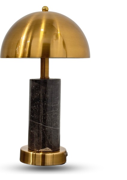 Giza Bronz Mermer Gövde Abajur