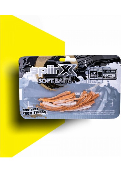 Spıınx Sandworm Silikon 6cm 18P Mılky Tan