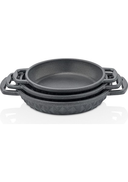 Bella 6 Parça Tava Sahan Seti Siyah indirimleri