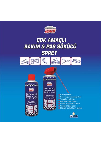 Autokıt Çok Amaçlı Bakım & Pas Sökücü Sprey 400 ml – FA1-589 fiyatları