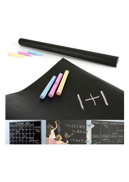 Yapışkanlı Kara Tahta - Yazı Tahtası - Sticker Blackboard