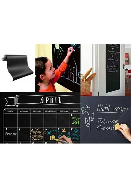 Yapışkanlı Kara Tahta - Yazı Tahtası - Sticker Blackboard