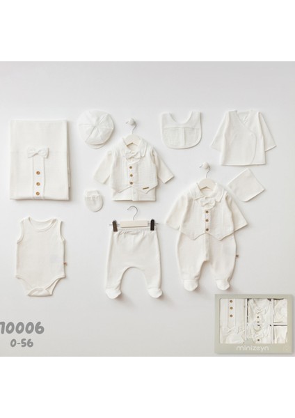 %100 Naturel pamuk Erkek Bebek 0-3 Ay Yelek Detaylı Müslin Yeni Doğan 10'lu Hastane Çıkışı Zıbın Seti fiyatları