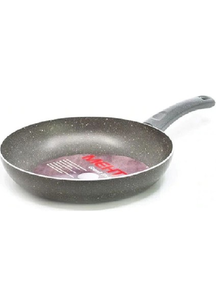 Gri granit 26 cm ızgara tava, dayanıklı ve şık mutfak gereci