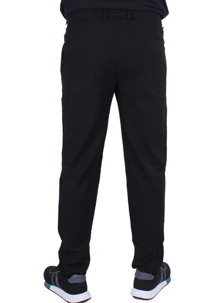 DMG23-619712 Siyah Normal Bel Düz Paça Jogger Erkek Pantolon