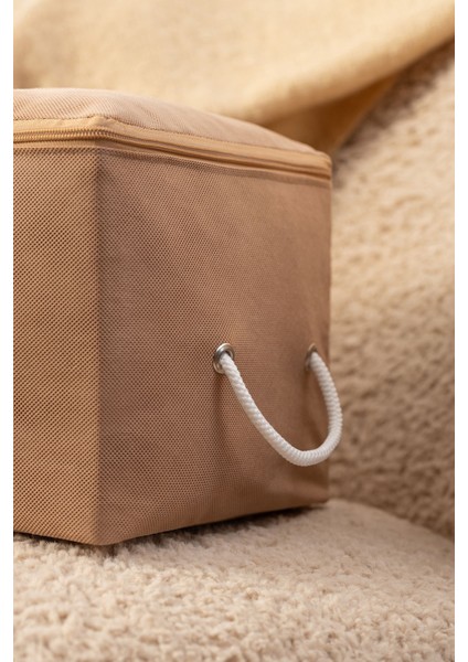 3'lü Bej Küçük Boy Baza Altı, Valiz Düzenleyici Hurç / 30 x 22 x 18 indirimleri