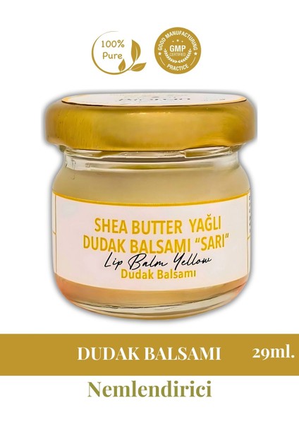 Dudak Bakım Kremi - Lip Balm (Limon Kabuğu & Shea Butter Yağlı) 29 ml.