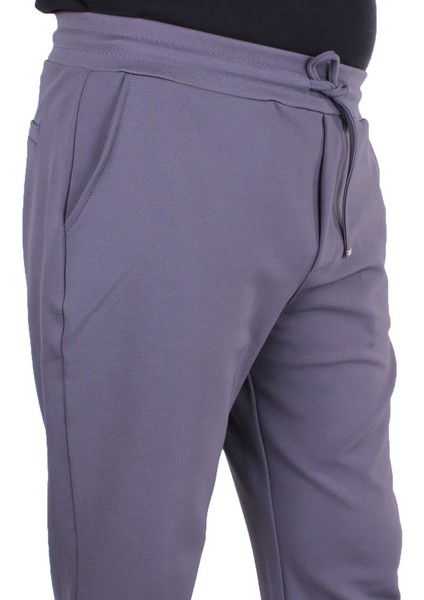 DMG23-619962 Füme Normal Bel Dar Paça Jakarlı Erkek Pantolon modelleri