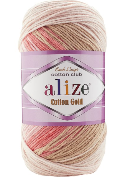 Cotton Gold Batik El Örgü İpliği 5'li Paket 5970