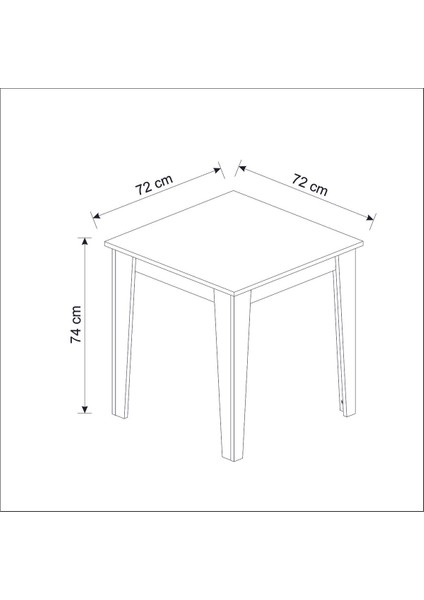 Loren 72 x 72 Yemek - Mutfak Masası modelleri