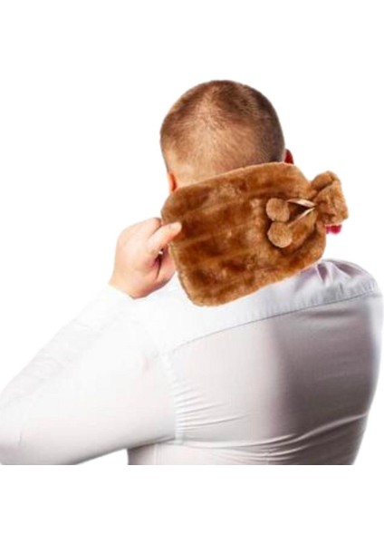 ® 2 Litre Ponponlu Peluş Sıcak Su Torbası Kauçuk Malzeme