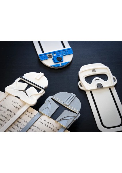 Star Wars Kitap Ayracı 4'lü Set (Mandalorian, Clone Trooper, Scout Trooper ve R2-D2)