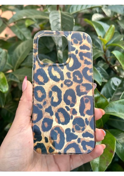 Apple iPhone 16 Pro Leopar Desenli Sedefli Görünümlü Kılıf modelleri