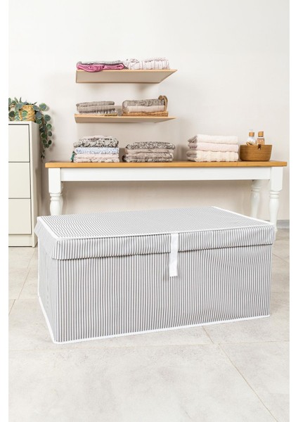 Mega Plus Çok Amaçlı Kutu Hurç (70 × 40 × 30 cm ) Düzenleyici Yastık Yorgan Kıyafet Hurcu