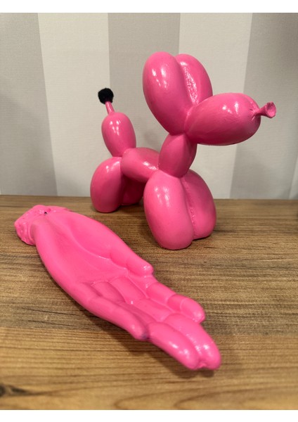 Pembe Balon Köpek ve Tütsülük Set