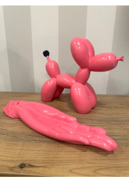 Pembe Balon Köpek ve Tütsülük Set
