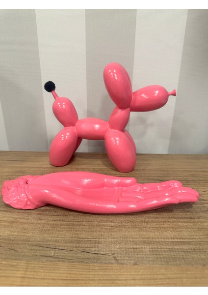 Pembe Balon Köpek ve Tütsülük Set