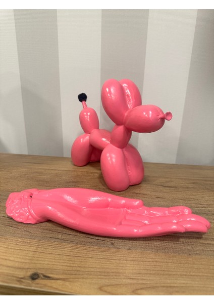Pembe Balon Köpek ve Tütsülük Set