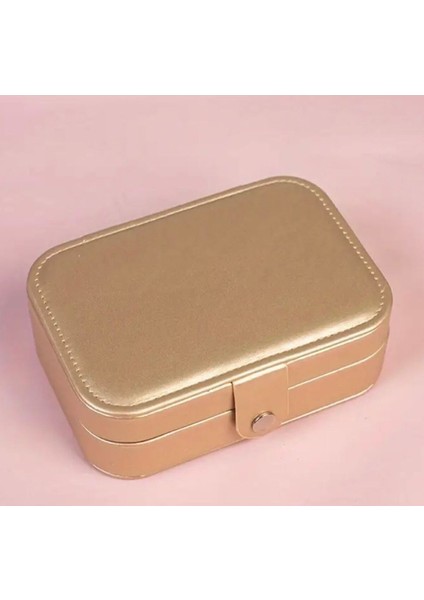 Gold/Altın/ Büyük Boy Deri Takı Kutusu/Takı Çantası/Organizer/Takı Düzenleyici