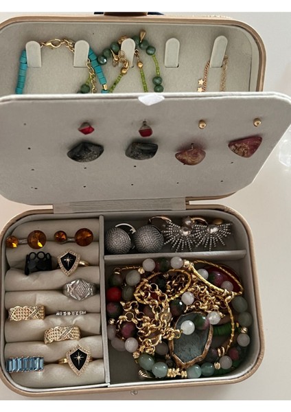 Gold/Altın/ Büyük Boy Deri Takı Kutusu/Takı Çantası/Organizer/Takı Düzenleyici fiyatları