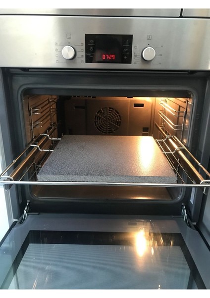 Doğal Bazalt Fırın Taşı - Kare (30X30CM) - Fırın Taşı, Pizza Taşı, Ekmek Taşı, Mangal Taşı fırsatları