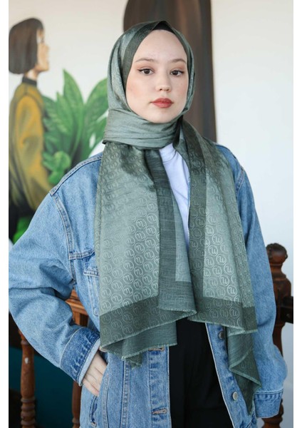 Hint Ipek Lux Original Monogram Şal (Tesettür Giyim, Geometrik, Pamuklu, Hafif, Rahat, Şık, Yüksek Kalite, Uygun) modelleri