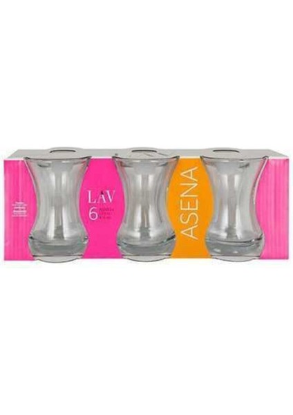 Altı Parça Cam Çay Bardağı Takımı, Şık ve Dayanıklı, 200-249 ml