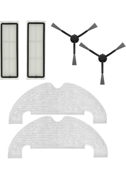 Xiaomi Vacuum Mop 2 Ultra (STYTJ05ZHMHW) Robot Süpürge Uyumlu 6'lı - Yedek Parça Seti