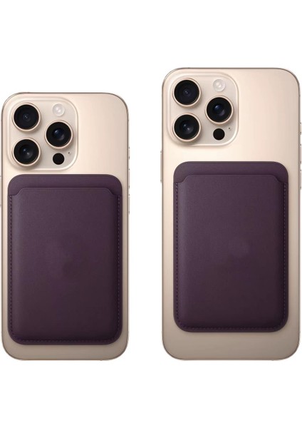 iPhone 11 Pro Max Uyumlu Güçlü Manyetik Magsafe Deri Cüzdan Kartlık Deri Cüzdan