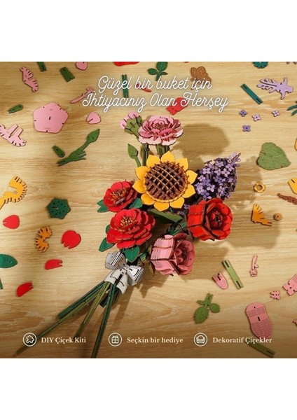 Minyatür Günebakan Çiçeği 3D Puzzle