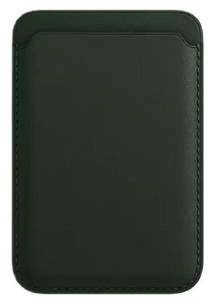 iPhone 12 Uyumlu Güçlü Manyetik Magsafe Deri Cüzdan Kartlık Deri Cüzdan