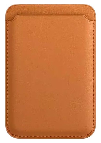 iPhone 13 Mini Uyumlu Güçlü Manyetik Magsafe Deri Cüzdan Kartlık Deri Cüzdan