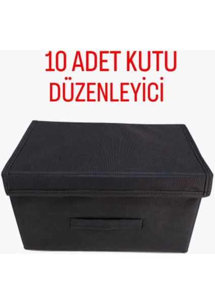 Kutu Düzenleyici, Kutu Hurç, Çok Amaçlı Kutu, Kapaklı Düzenleyici 10 Adet Kutu Düzenleyici