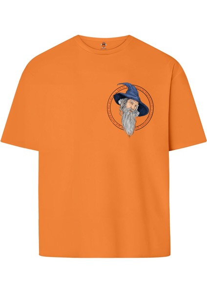 Gandalf Minimal Tasarım Çift Iplik Dokumalı Pamuk Premium T-Shirt