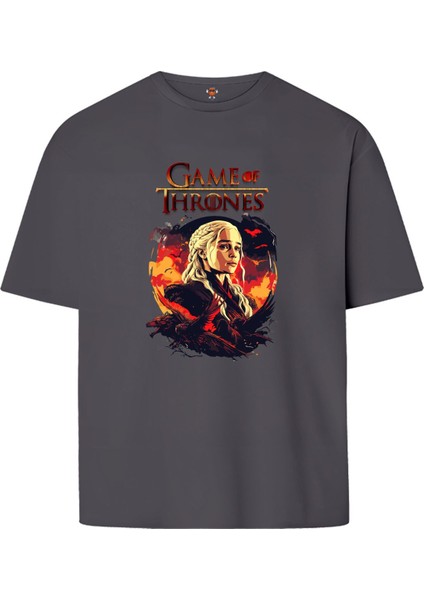 Game Of Thrones Khaleesi Çift Iplik Dokumalı Pamuk Premium T-Shirt