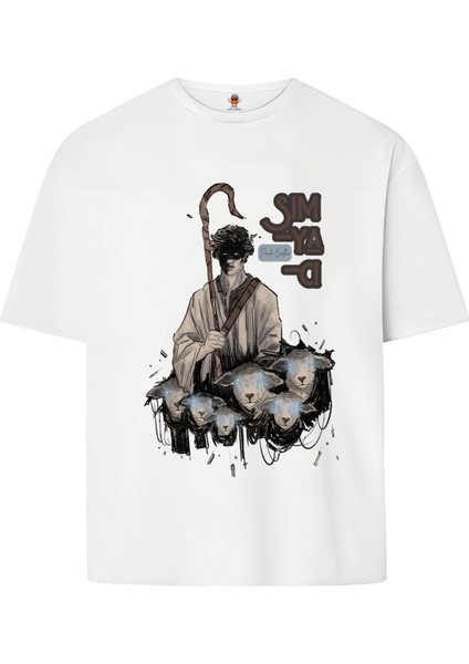 Paulo Coelho Simyacı Çift Taraf Tasarım Çift Iplik Dokumalı Rahat Kalıp PAMUK T-Shirt