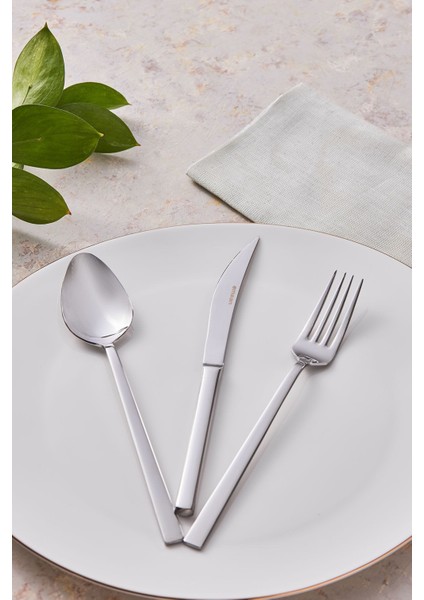 12 kişilik şık ve kullanışlı 60 parçalık çatal, kaşık, bıçak seti modelleri