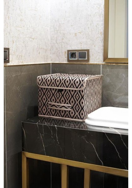 Ethnica Kapaklı Kutu Organizer, Saklama Kutusu, 30 x 30 x 23 cm , Evinizde Pratik Depolamanın Şık Yolu fiyatları