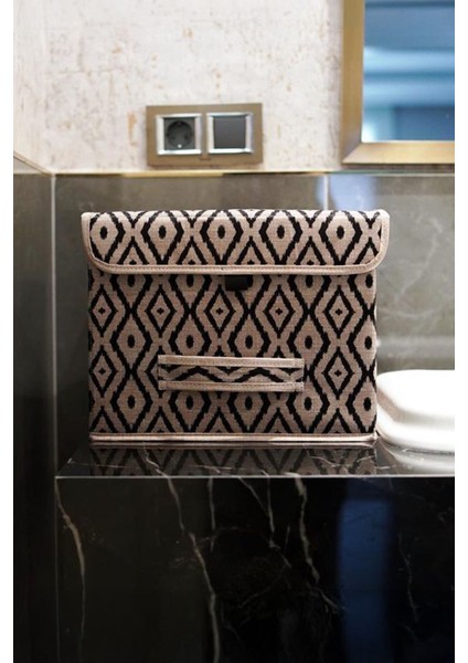 Ethnica Kapaklı Kutu Organizer, Saklama Kutusu, 30 x 30 x 23 cm , Evinizde Pratik Depolamanın Şık Yolu modelleri