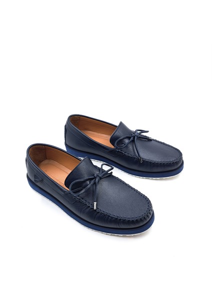 H2505 Portofino Deri Erkek Lacivert Marin Bağcıksız Loafer Ayakkabı fiyatları