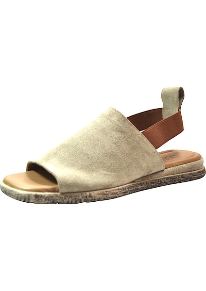 169.744-2 Hakiki Soft Deri Nubuk Anatomik Kadın Sandalet fiyatları