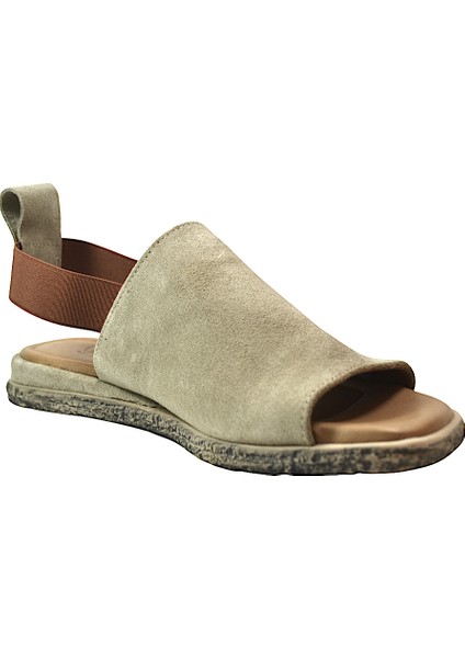 169.744-2 Hakiki Soft Deri Nubuk Anatomik Kadın Sandalet fırsatları