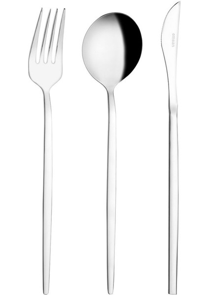 Şık 18 Parça Paslanmaz Çelik Çatal, Kaşık, Bıçak Takımı, 6 Kişilik Kutulu modelleri