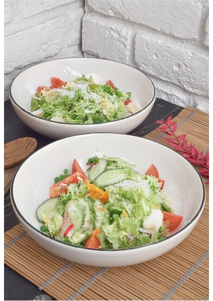 Modern 2'li Salata Kasesi 21 cm