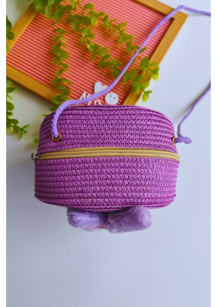 Kız Çocuk Bayramlık Kuromi Hasır Çanta (Askısı Ayarlanabilir) fiyatları