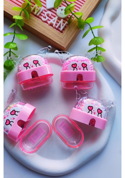 Renkli Köpük Boncuklu Hazneli Kuromi Kalemtraş