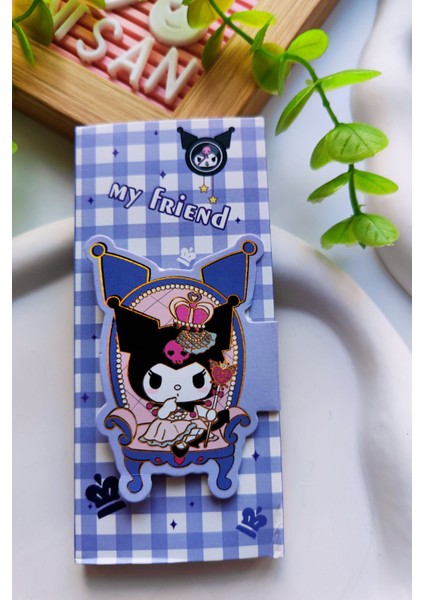 Kuromi-My Melody-Cinnamaroll-Pompompurrin Cırtcırtlı Post-It Defter fiyatları