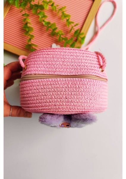 Kız Çocuk Bayramlık Kuromi Hasır Çanta (Askısı Ayarlanabilir) fiyatları